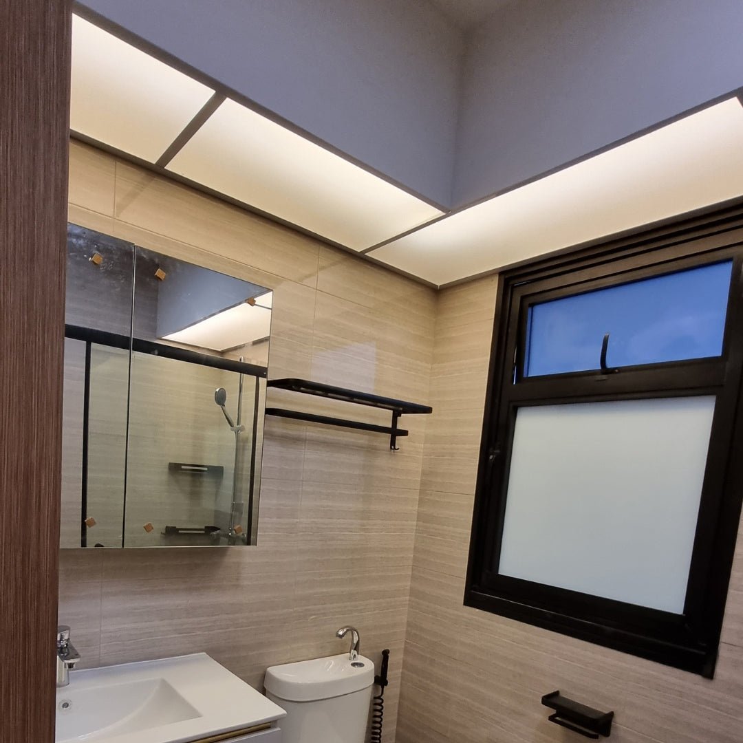 HDB Toilet | BTO | Acrylic Panel | LED | Singapore renovation – Bespoke ...